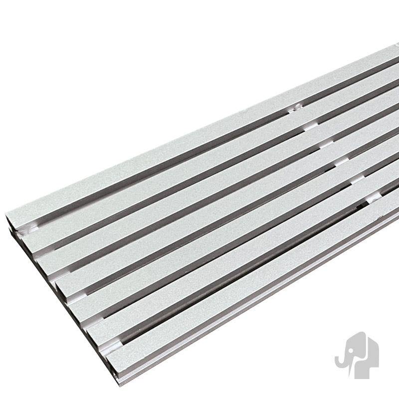 Elephant Aluminium Drainagerooster Zilver 300cm